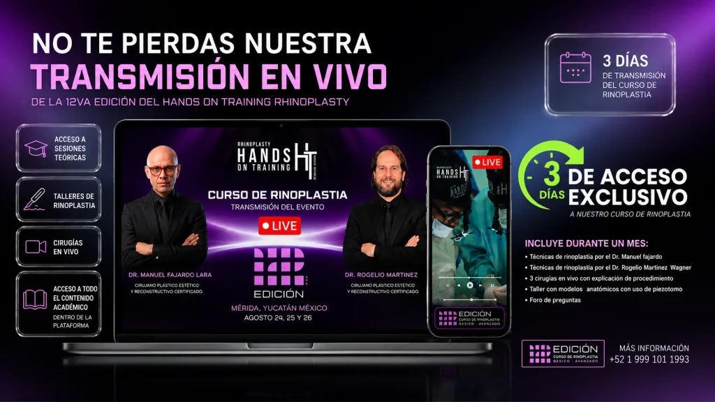 Beneficios del curso de Rinoplastia en México avalado por CMCPER
